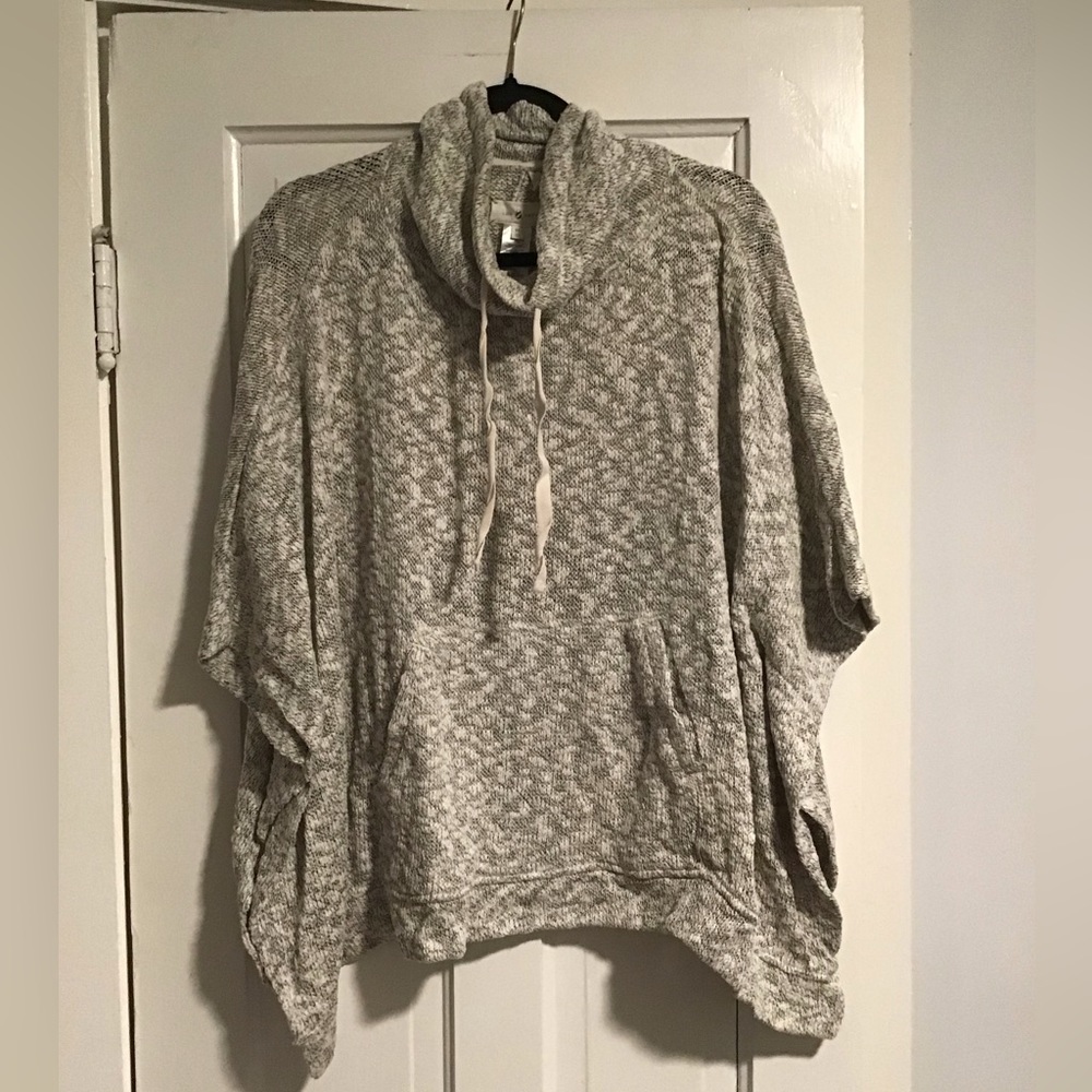 Lou & Grey Short Sleeve Cowl Neck Sweater